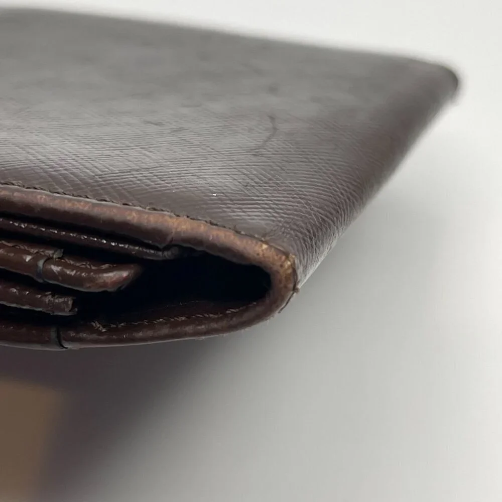 Givenchy Brown Leather Bifold Wallet with ID Pocket - Preowned